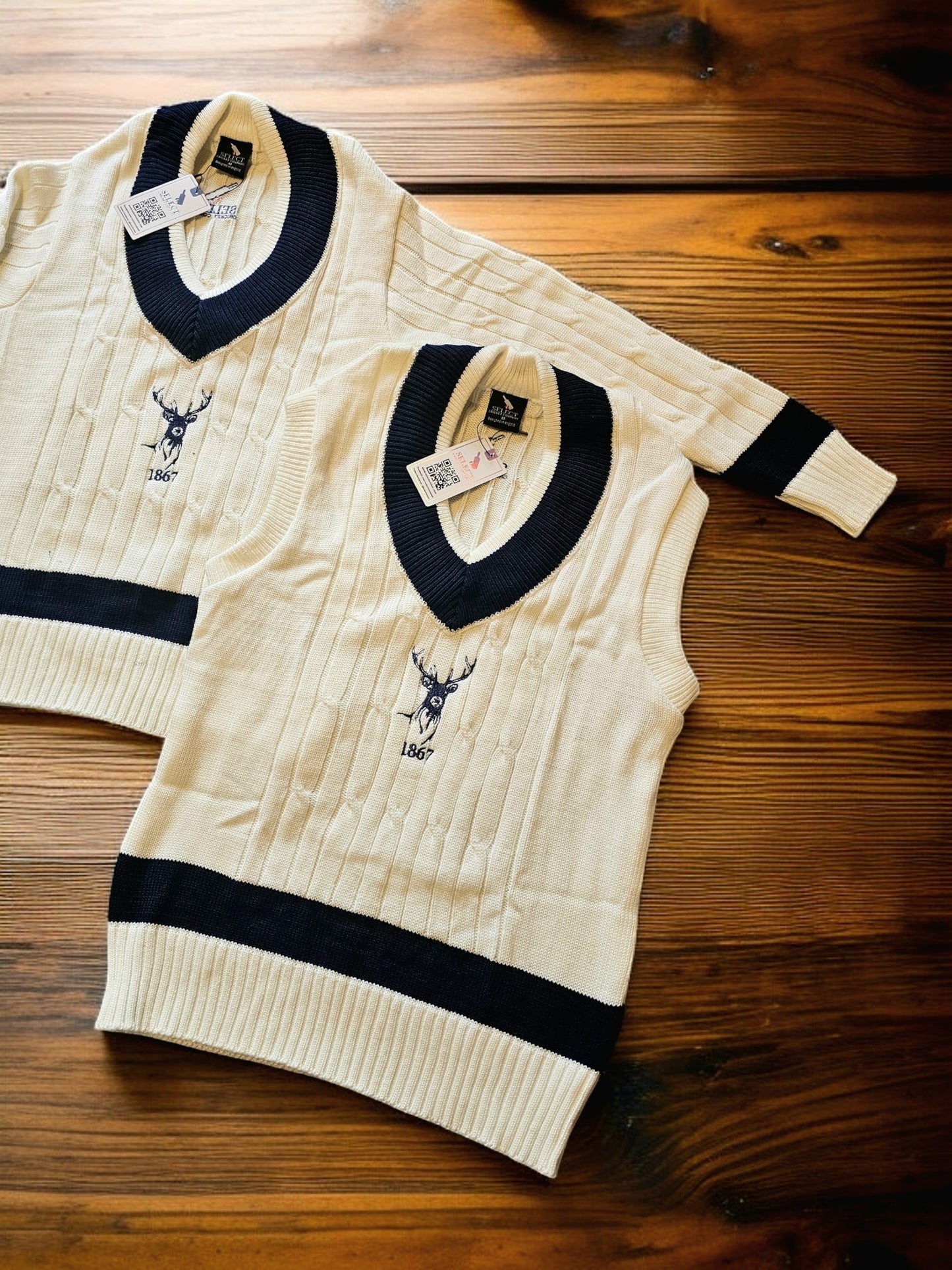 Custom Club Cable Knit Style Cricket Jumpers-Select Cricket Store