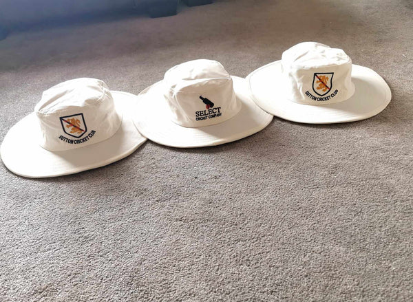 Custom Flat Brim Sun Hats-Select Cricket Store