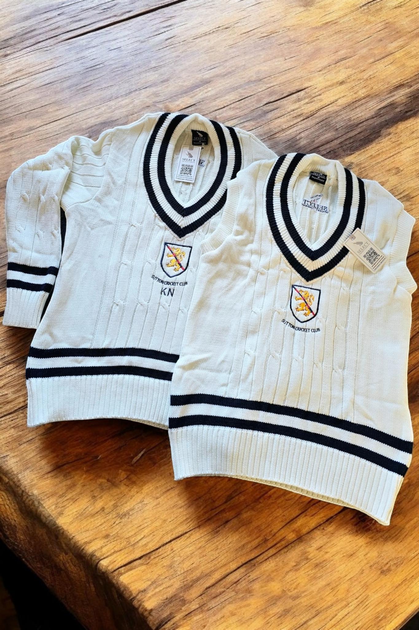 Custom Club Cable Knit Style Cricket Jumpers-Select Cricket Store