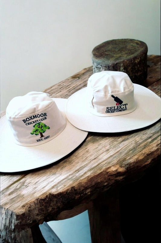 Custom Flat Brim Sun Hats-Select Cricket Store