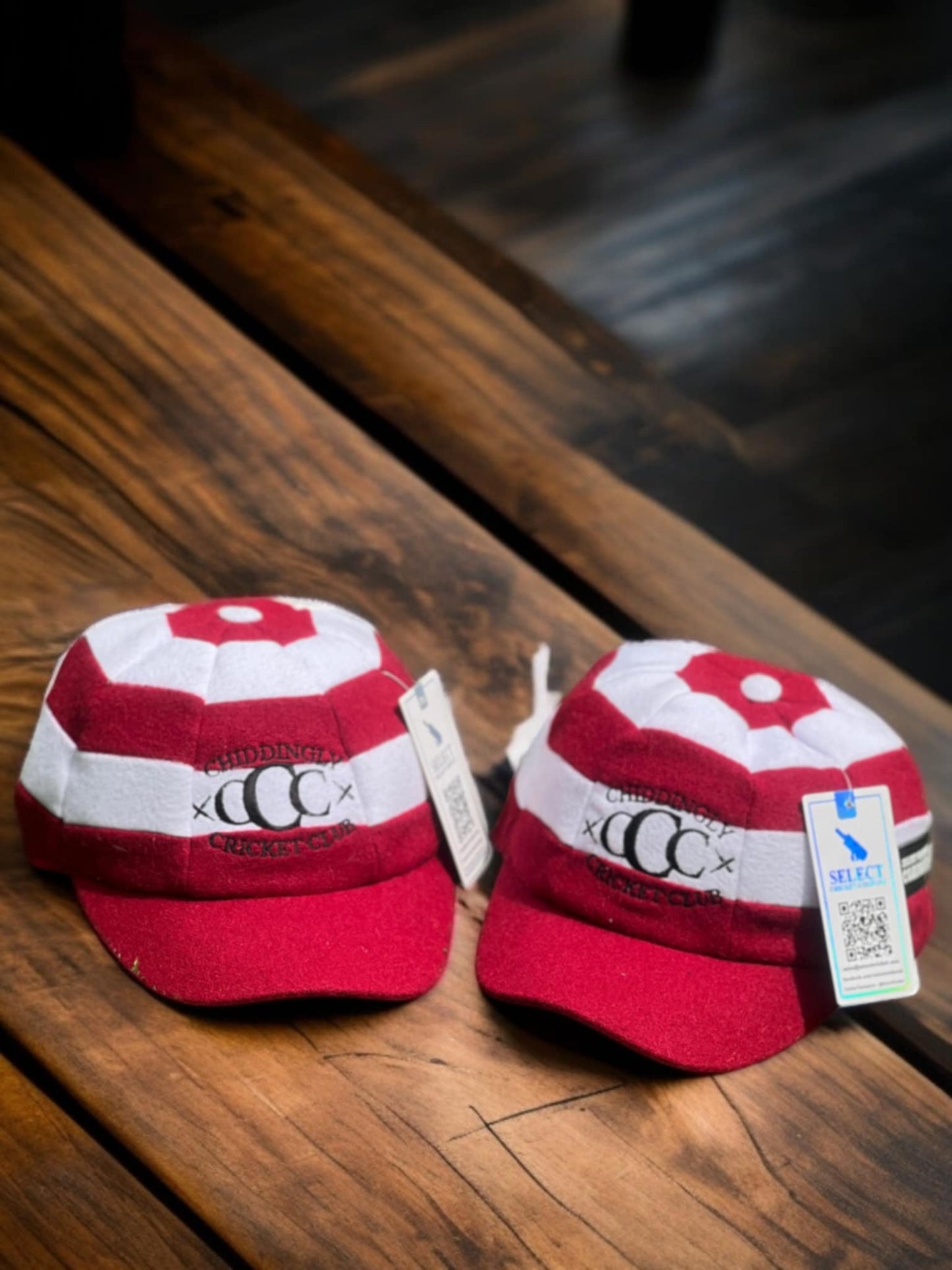 Custom Club Traditional Hooped Baggy Caps-Select Cricket Store